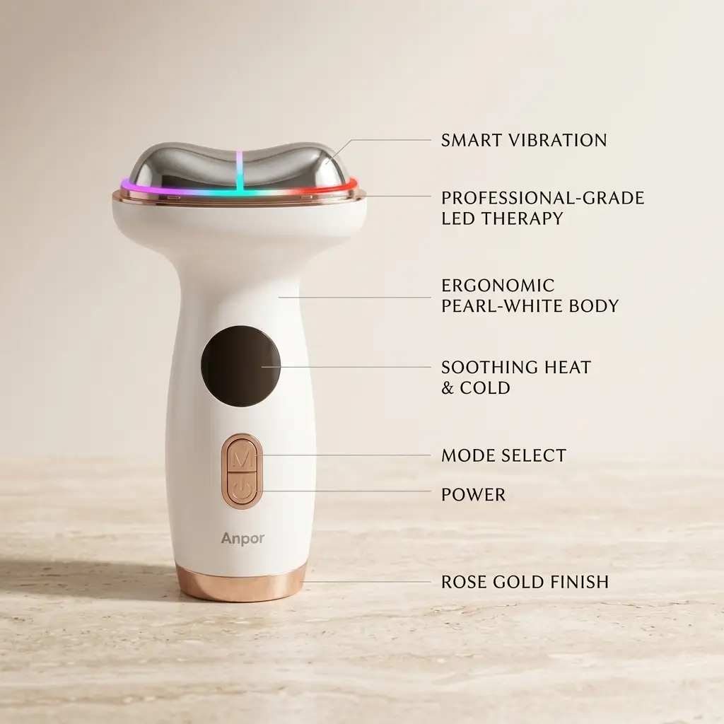 Anpor™ Pro 7-in-1 LED & EMS Face Sculpting Device